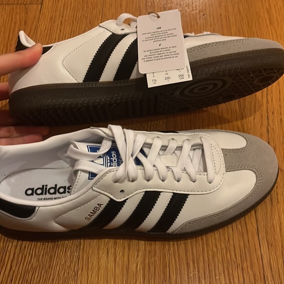 Adidas original Samba OG sneakers in white and black size: mens/7.5 Women’s/ 8.5 - Picture 9 of 10